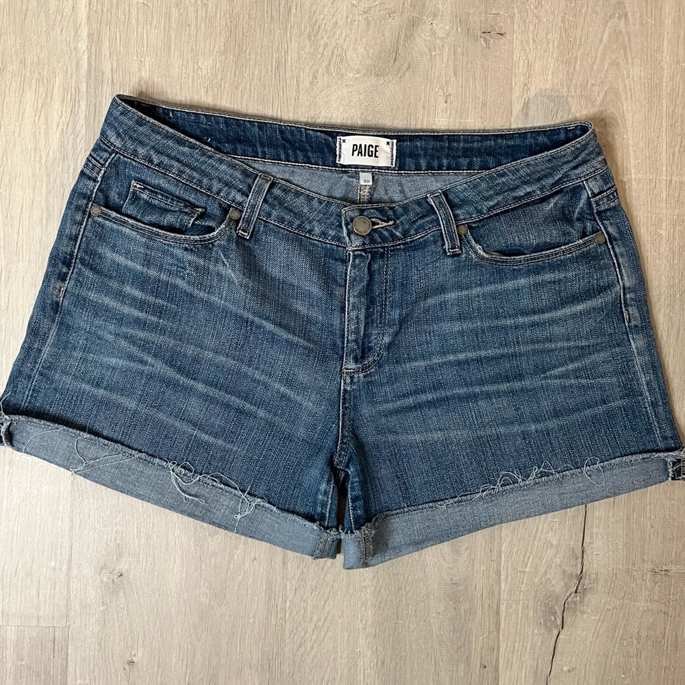 PAIGE Jimmy Jimmy Denim Shorts Size 30